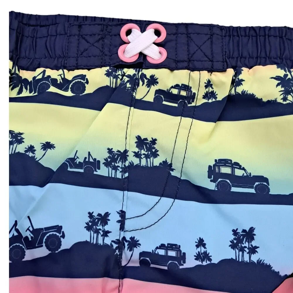 Freestyle Swim  'Beach Please' Rashguard & Swim Board Shorts  Size 5 NWT